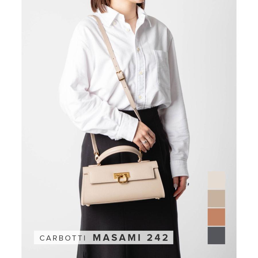 【最終値下げ】カルボッティ 白 バッグ CARBOTTI カルボッティ MASAMI 242 マサミ ハンドバッグ