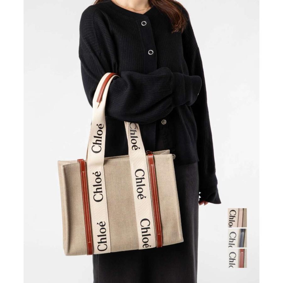 CHLOE トートバッグ ウッディ CHC22AS383I26 WOODY ロゴトート Chloe クロエ CHC22AS383I26 トートバッグ レディース バッグ