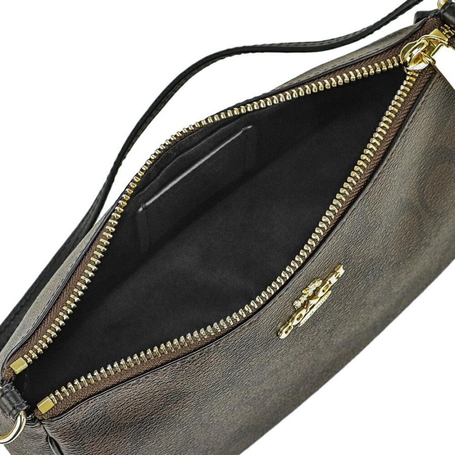 コーチ　レザーショルダーバッグ COACH コーチ ロゴ ショルダーバッグ 斜め掛け レザー ブラック