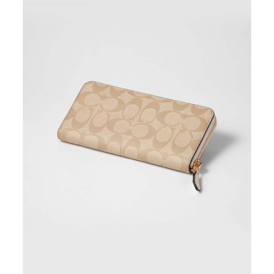 COACH コーチ/ラウンドファスナー長財布/シグネチャー・BR/F59267/B22**/Aランク/06【中古】 COACH（コーチ） コーチ/ラウンドファスナー長財布/シグネチャー・BR