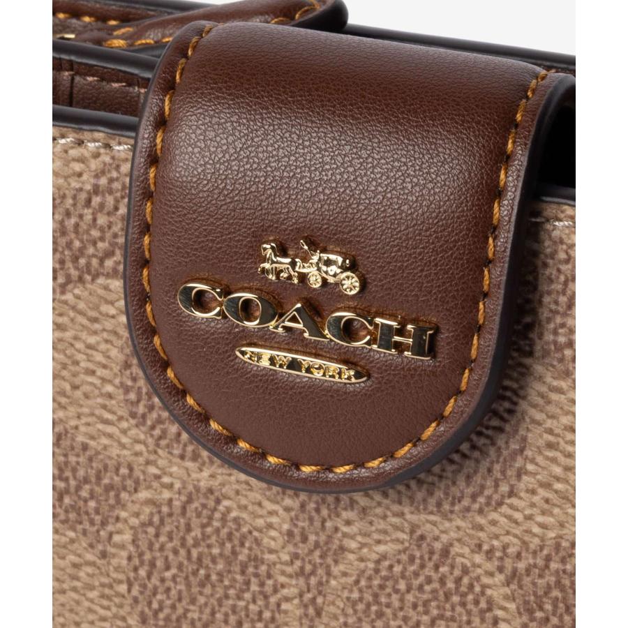 コーチ COACH MEDIUM CORNER ZIP WALLET IN SIGNATURE CANVAS ミディアム コーナー ジップ ウォレット CW786 二つ折り財布 | COACH | 19
