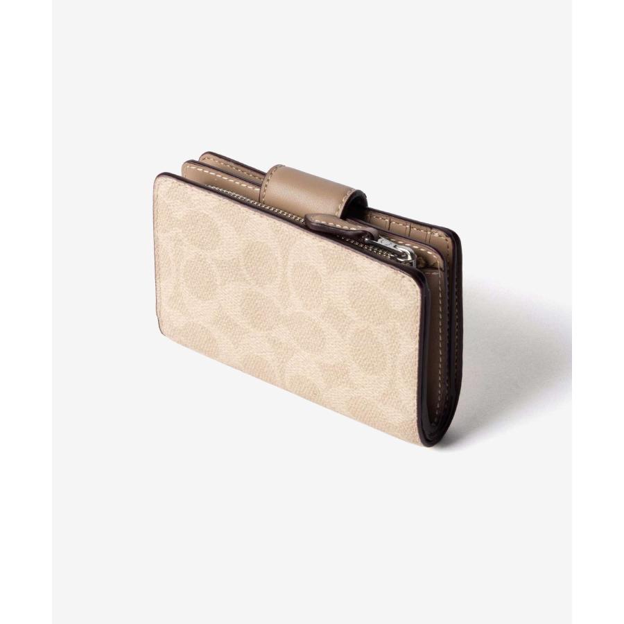 コーチ COACH MEDIUM CORNER ZIP WALLET IN SIGNATURE CANVAS ミディアム コーナー ジップ ウォレット CW786 二つ折り財布 | COACH | 05