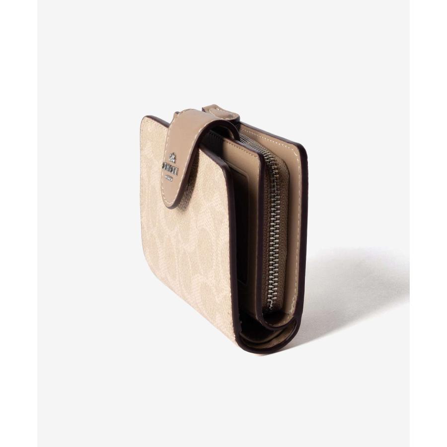 コーチ COACH MEDIUM CORNER ZIP WALLET IN SIGNATURE CANVAS ミディアム コーナー ジップ ウォレット CW786 二つ折り財布 | COACH | 06