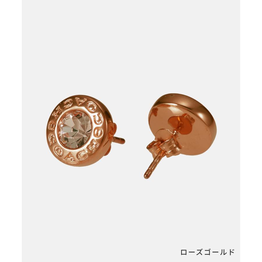 コーチ COACH F54516 ピアス Open Circle Stone Stud Earring レディース アクセサリー イヤリング コーチアウトレット ゴールド ローズゴールド シルバー 爆買の画像