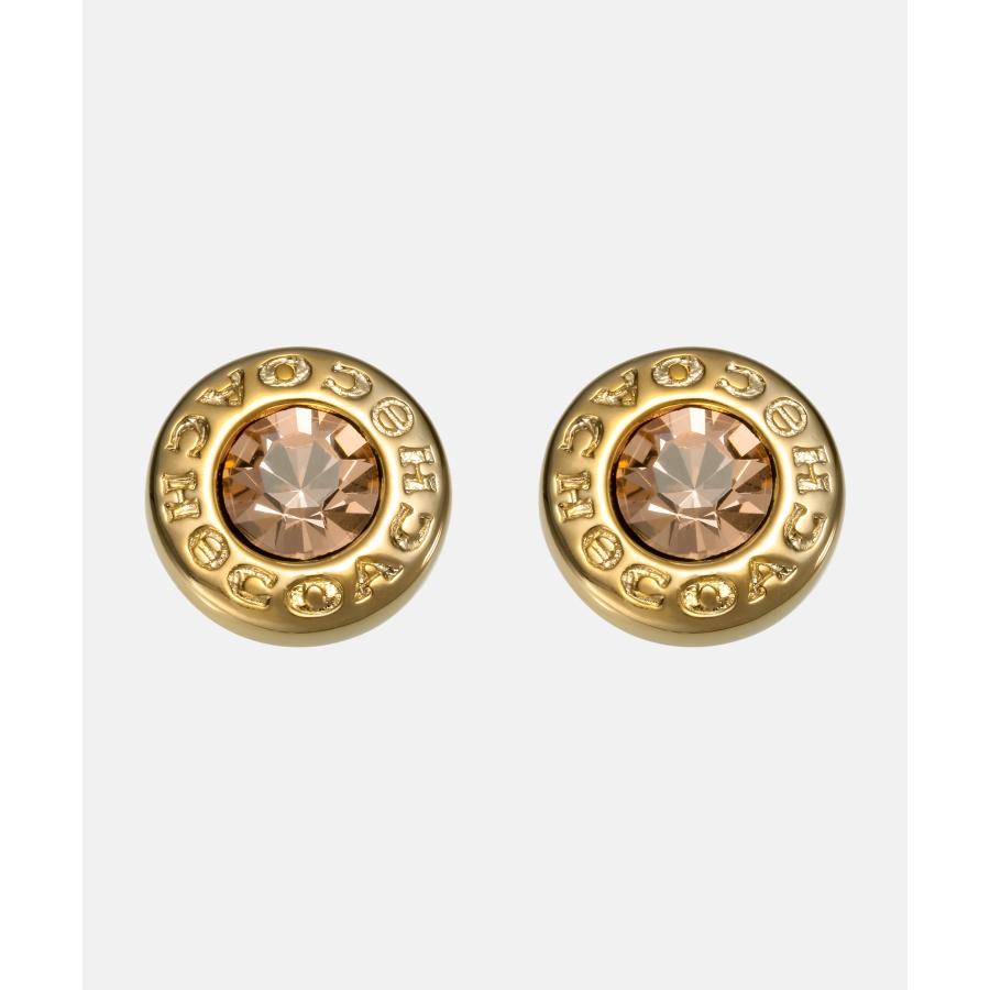 コーチ COACH F54516 ピアス Open Circle Stone Stud Earring レディース アクセサリー イヤリング コーチアウトレット ゴールド ローズゴールド シルバー 爆買の画像