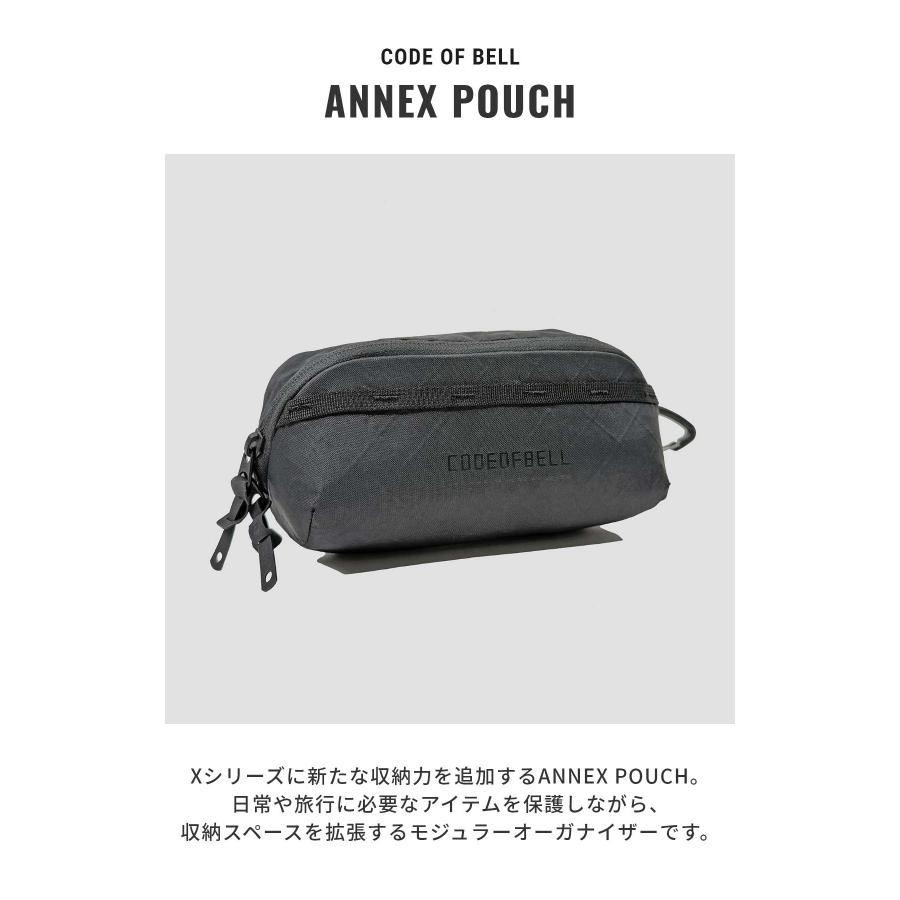 【正規品】 コードオブベル CODE OF BELL ANNEX ZIP POUCH アネックス ジップポーチ CODF-PCH-BLK コインケース 小銭入れ カラビナ ポーチ メンズ 小物 | CODE OF BELL | 02
