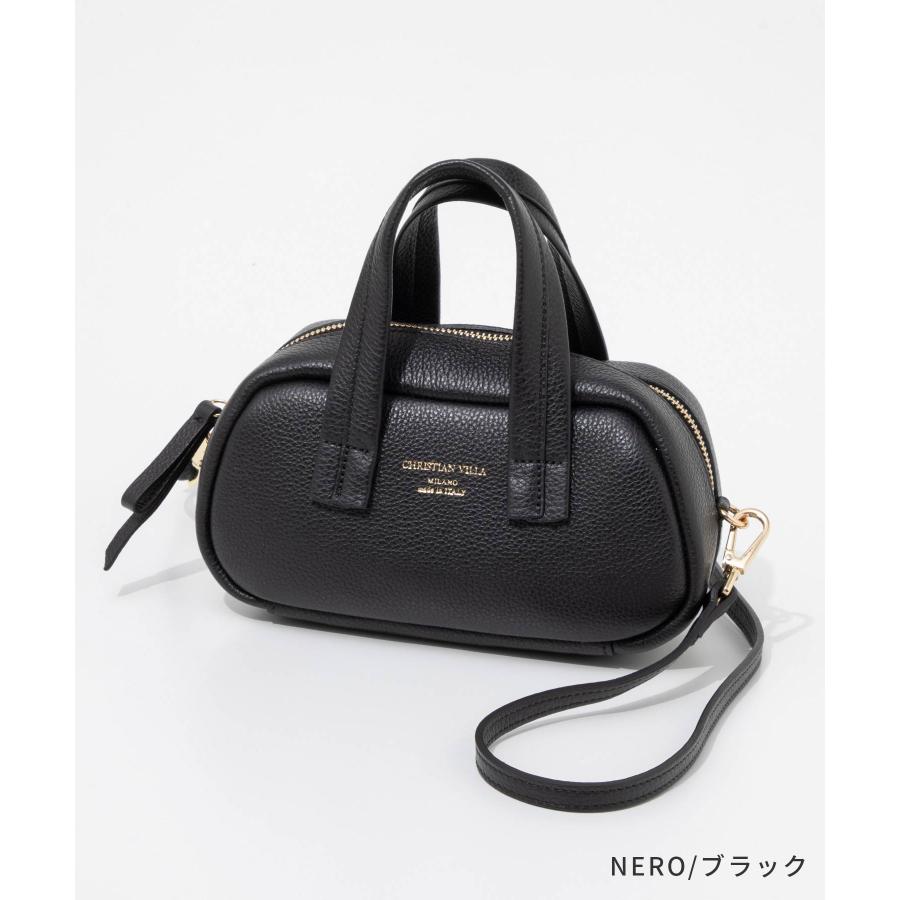 GHRISTIAN VILLA ブラックハンドバッグ クリスチャンヴィラ CHRISTIAN VILLA ハンドバッグ （NERO