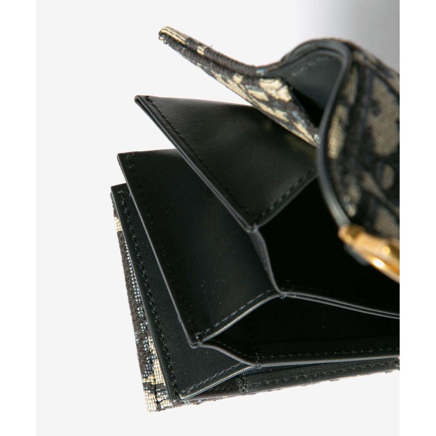Christian Dior ディオール Saddle Jasmine Gusset Card Holde