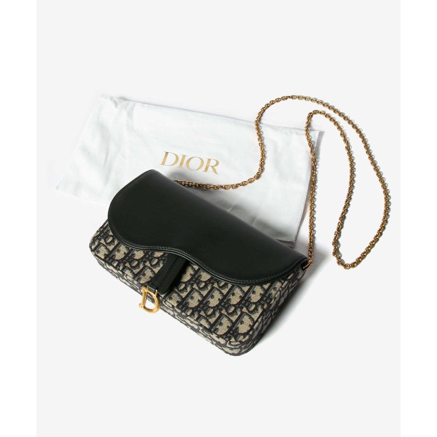 Christian Dior ディオール Saddle チェーンポーチ ミディアム