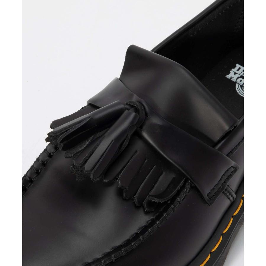 ドクターマーチンブラックレザー ローファー イエローソール Dr.Martens ローファー Dr. Martens/ドクターマーチン ADRIAN