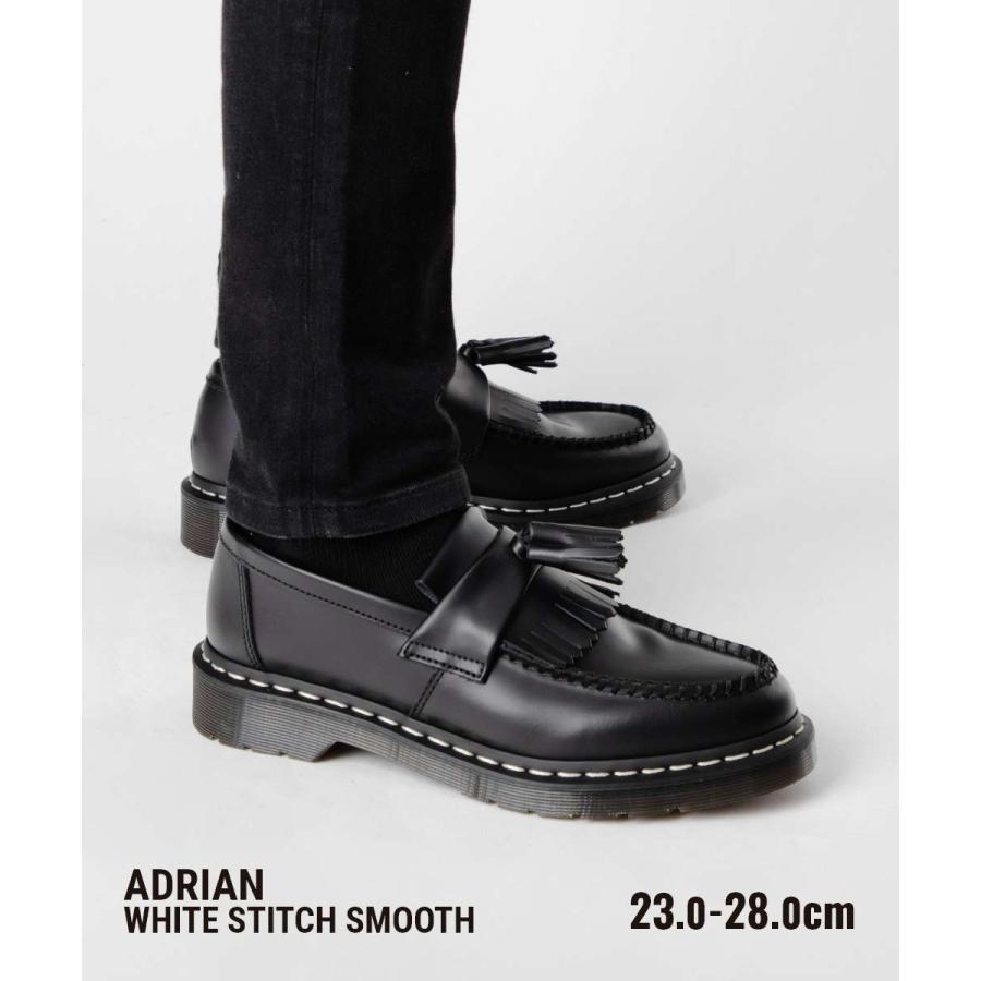 ドクターマーチン　ADRIAN ホワイトステッチローファー　26805001 Dr. Martens/ドクターマーチン ADRIAN ホワイト ステッチ