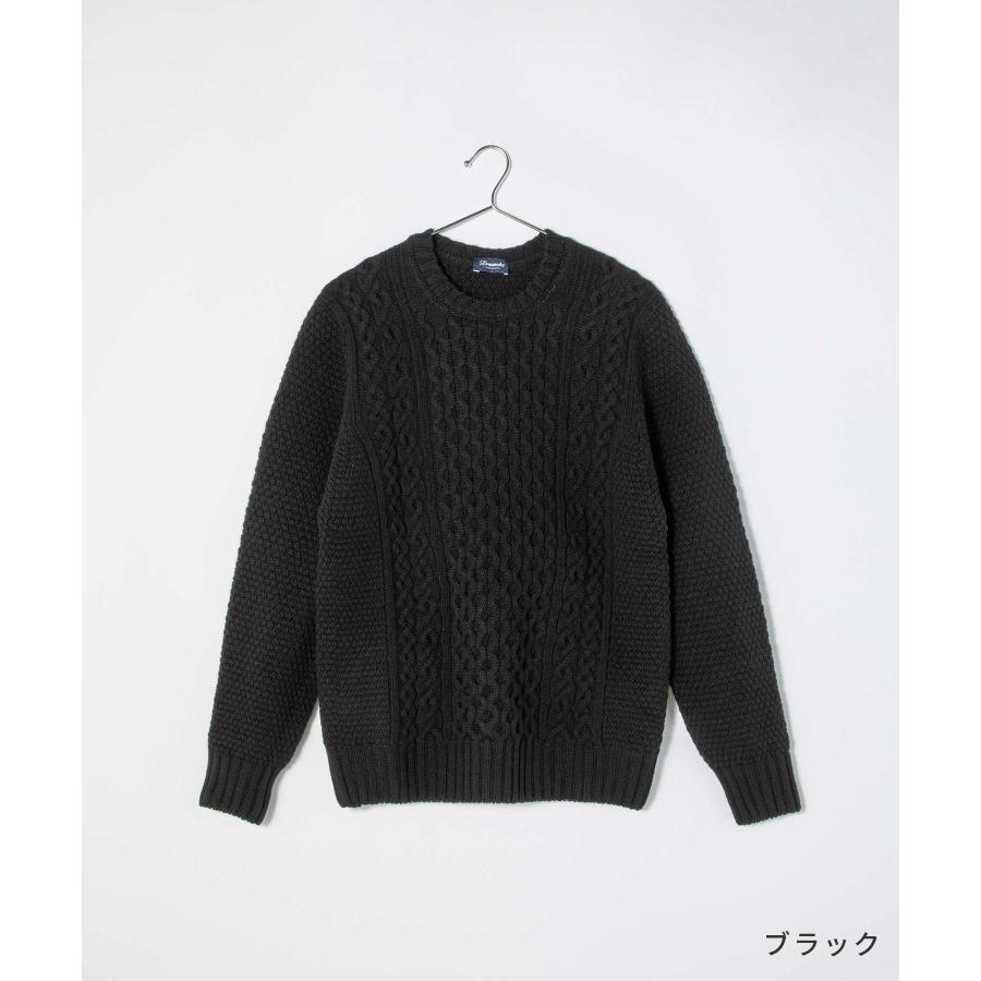 【美品】ドルモア（DRUMOHR） のブラッククルーネックニット 楽天市場】ドルモア DRUMOHR ニット クルーネック ミドルゲージ D8Z103