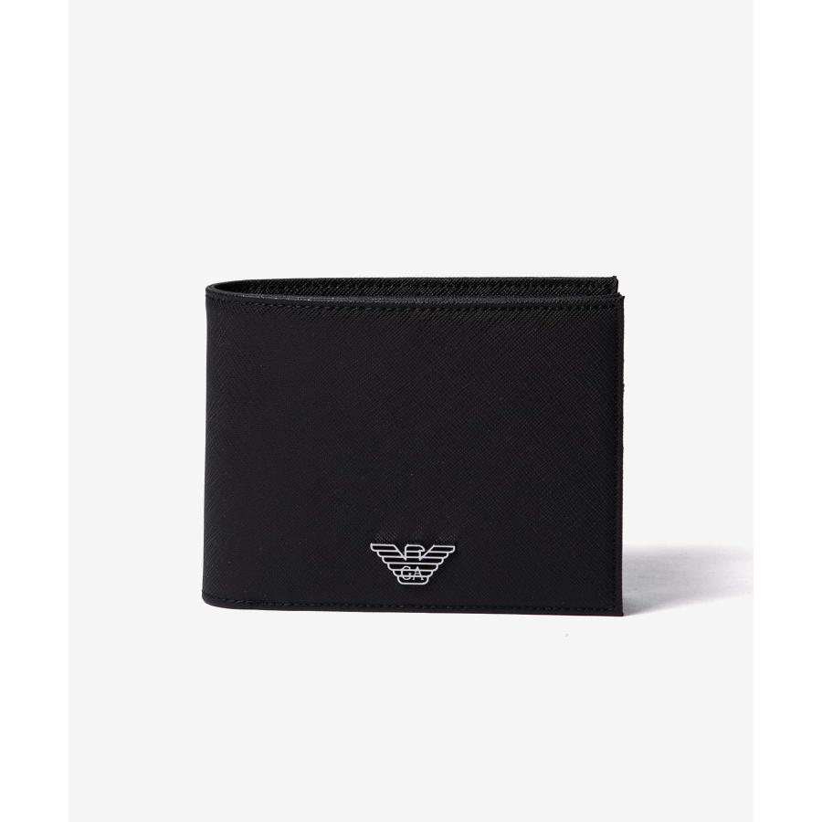エンポリオアルマーニ EMPORIO ARMANI ASV COINPOCKET WALLET ASV コインポケットウォレット Y4R165 Y138E 二つ折り財布 ロゴ メンズ 財布 ブラック 爆買 | EMPORIO ARMANI | 02