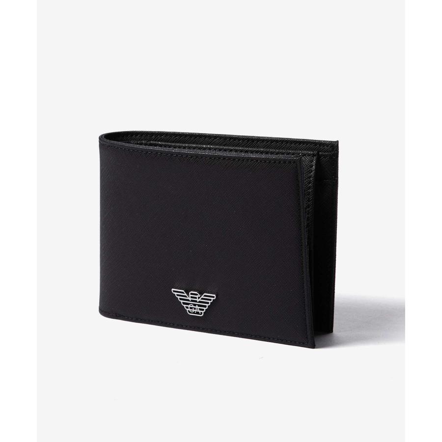 エンポリオアルマーニ EMPORIO ARMANI ASV COINPOCKET WALLET ASV コインポケットウォレット Y4R165 Y138E 二つ折り財布 ロゴ メンズ 財布 ブラック 爆買 | EMPORIO ARMANI | 03