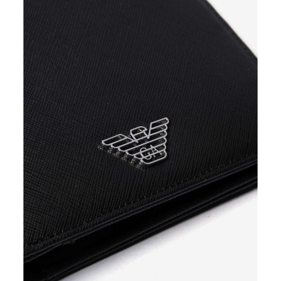 エンポリオアルマーニ EMPORIO ARMANI ASV COINPOCKET WALLET ASV コインポケットウォレット Y4R165 Y138E 二つ折り財布 ロゴ メンズ 財布 ブラック 爆買 | EMPORIO ARMANI | 06