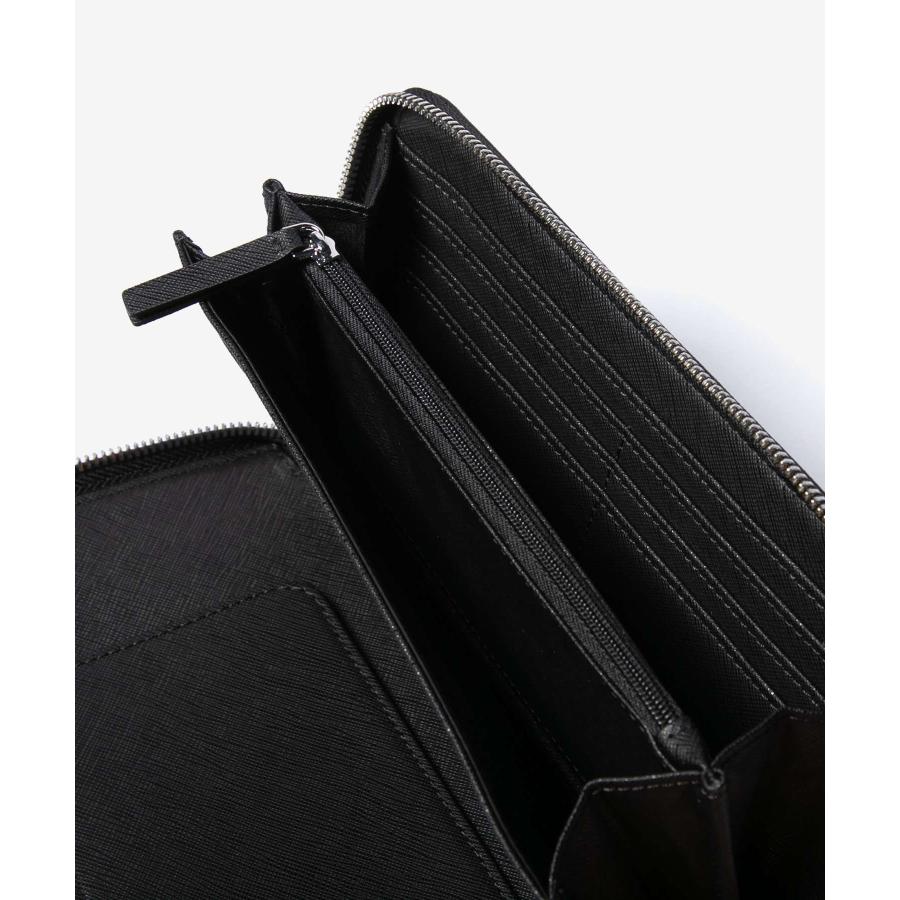 エンポリオアルマーニ EMPORIO ARMANI ROUNDLONG WALLET ラウンドロングウォレット Y4R169 Y138E 長財布 ロゴ メンズ 財布 ブラック 爆買 | EMPORIO ARMANI | 09