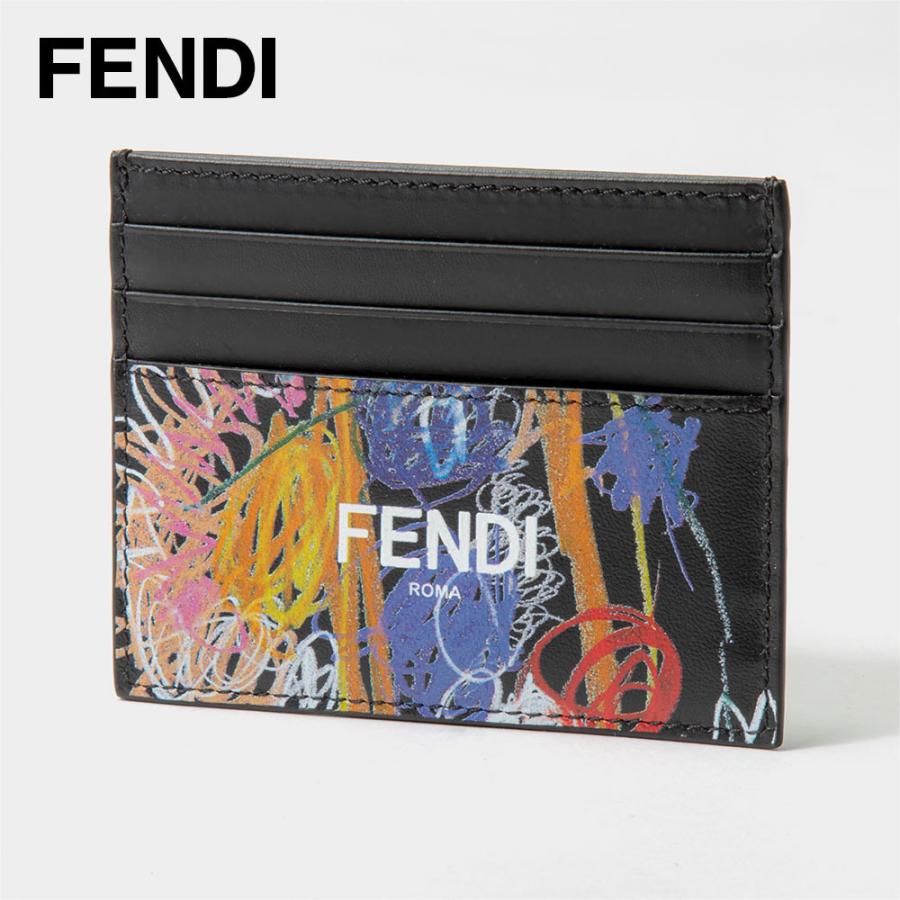 フェンディ FENDI 7M0164 AH8Q カードケース メンズ ビジネス カードホルダー 小物 定期入れ プリント ロゴ プレゼント お祝い 記念 コンパクト パスケース｜u-stream