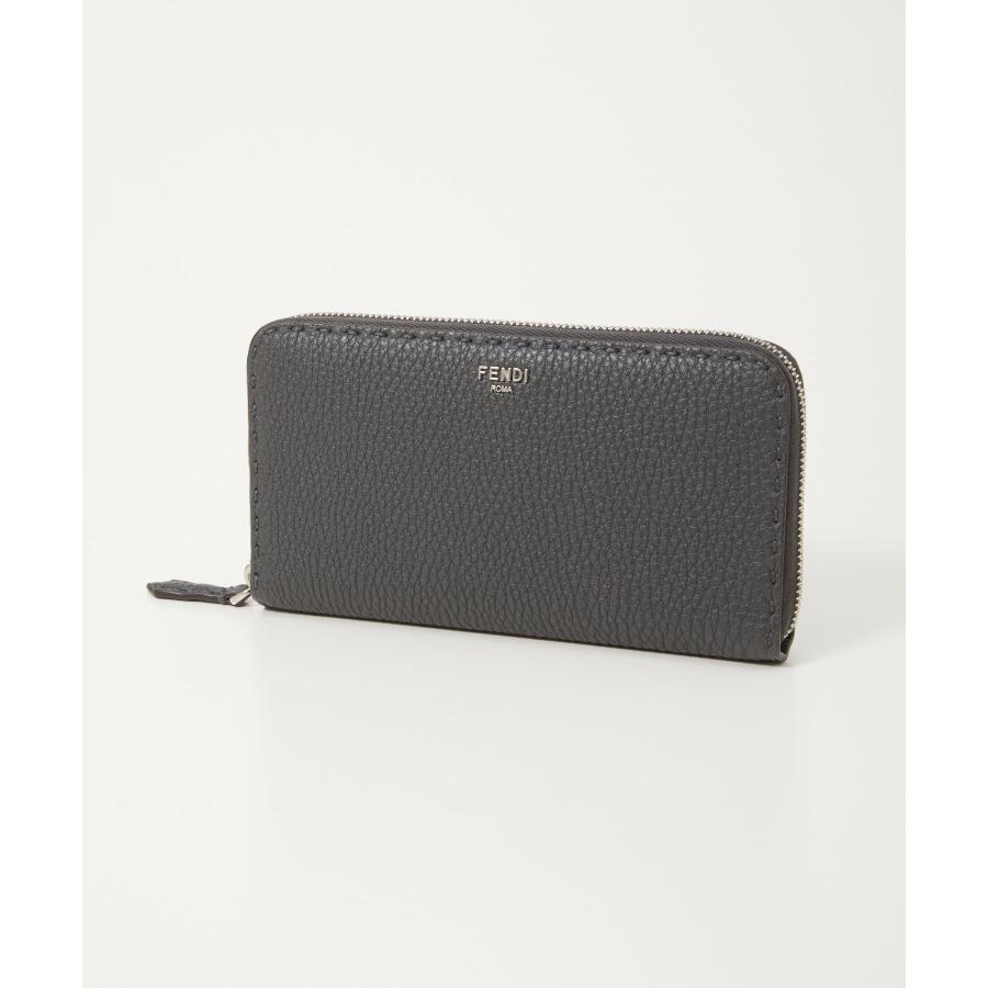 フェンディ FENDI 7M0210 AP3B 長財布 レディース 財布 ロングウォレット ロゴ セレリア ラウンドファスナー SELLERIA アスファルト×パラディオ 爆買 | FENDI | 01