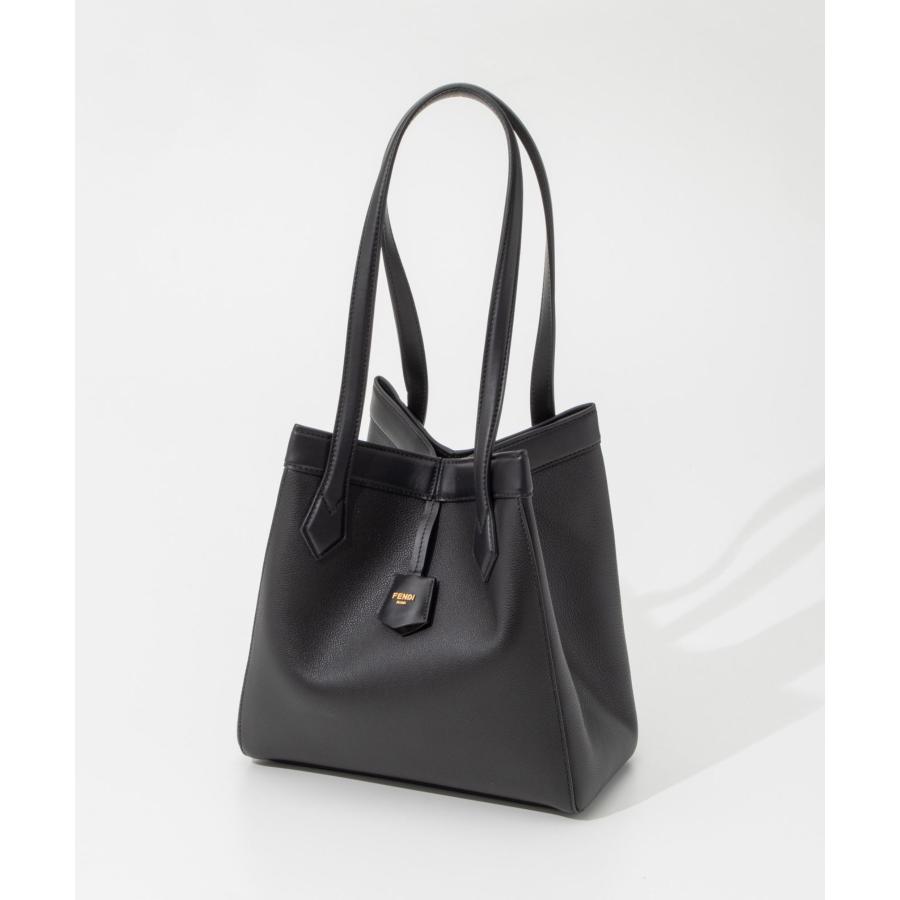 フェンディ FENDI 8BH414 APZA ハンドバッグ レディース バッグ ミニバッグ レザー カジュアル 肩掛け ORIGAMI MD VIT.CHER BLACK+SOFT｜u-stream｜03