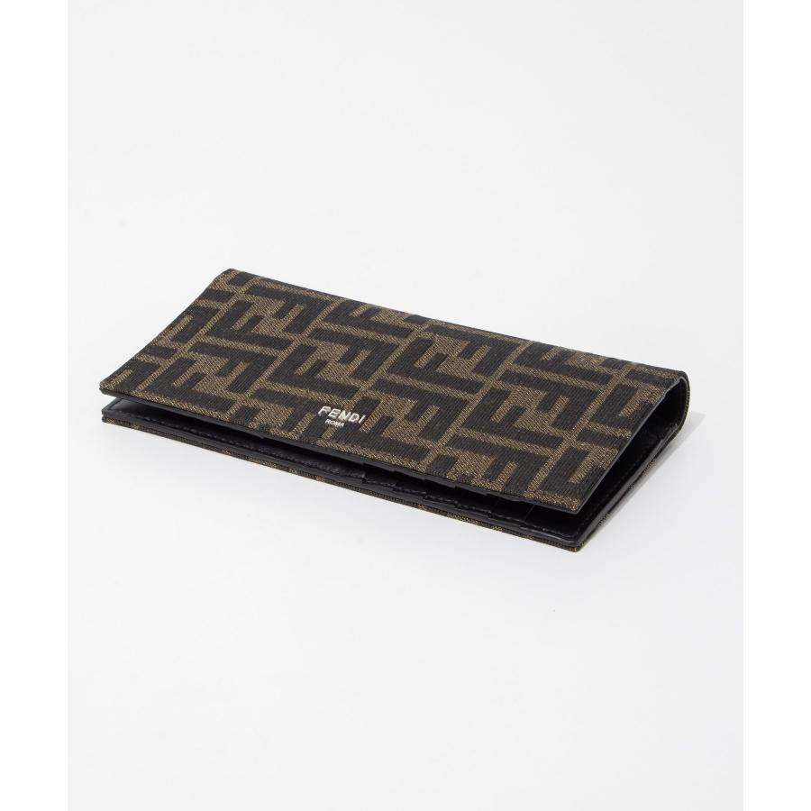 フェンディ FENDI 7M0355 ALWK 長財布 メンズ 財布 ロングウォレット FFモチーフ レザー 二つ折り ロゴ カジュアル ブラウン×ブラック 爆買 | FENDI | 05