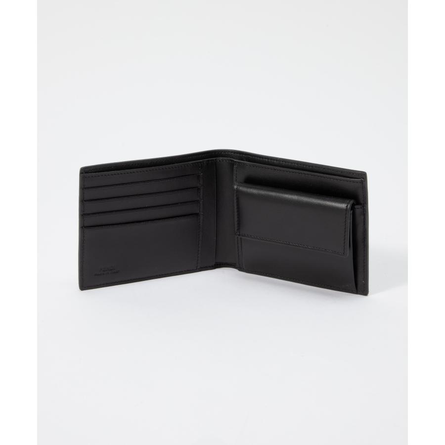 FENDI グレー 二つ折り財布正規品保証 フェンディ FENDI 7M0356 AFF2 二つ折り財布 メンズ 財布 ミニ