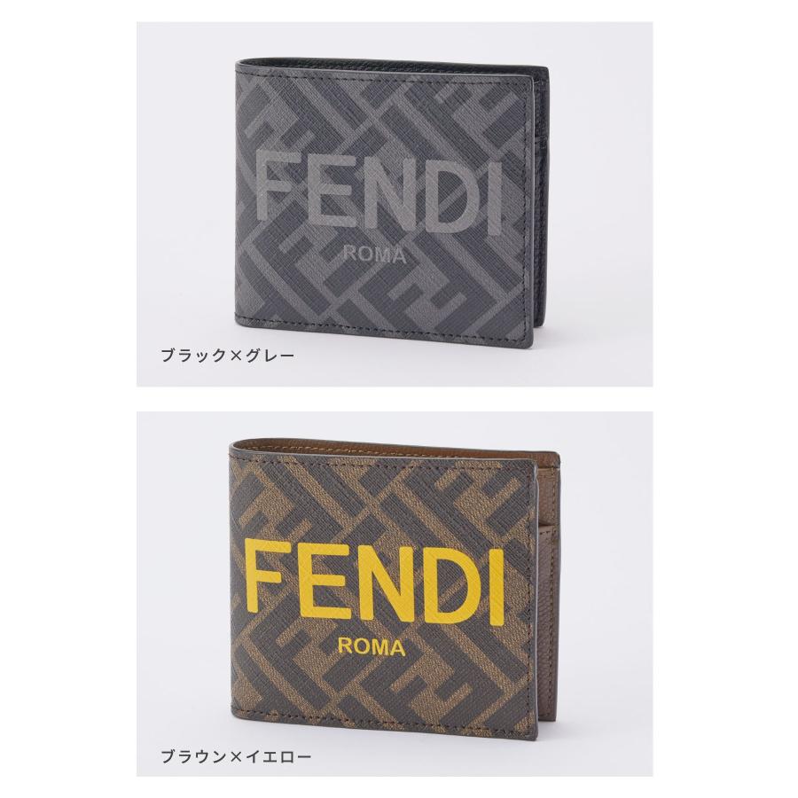 FENDI フェンディ 7M0339AJJ8 二つ折り財布 メンズ 財布 ミニ