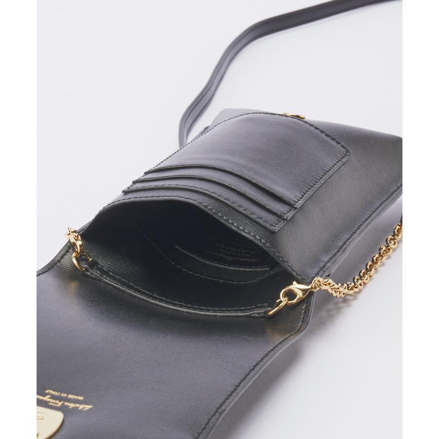 サルバトーレフェラガモ　ブラックレザーショルダーバッグ FERRAGAMO サルヴァトーレ フェラガモ Salvatore Ferragamo