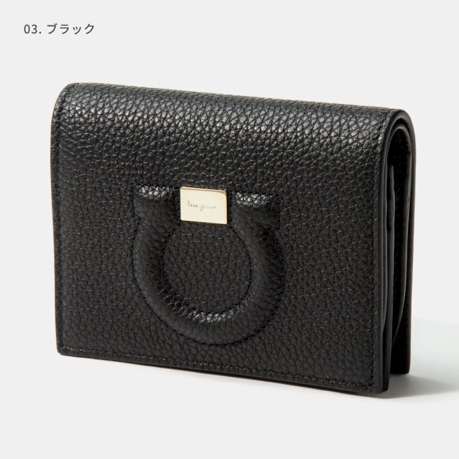 サルヴァトーレ フェラガモ Salvatore Ferragamo 22D514 二つ折り財布 レディース 小物 ミニ財布 小銭入れ シンプル 小物  プレゼント お祝いコンパクト財布 無地