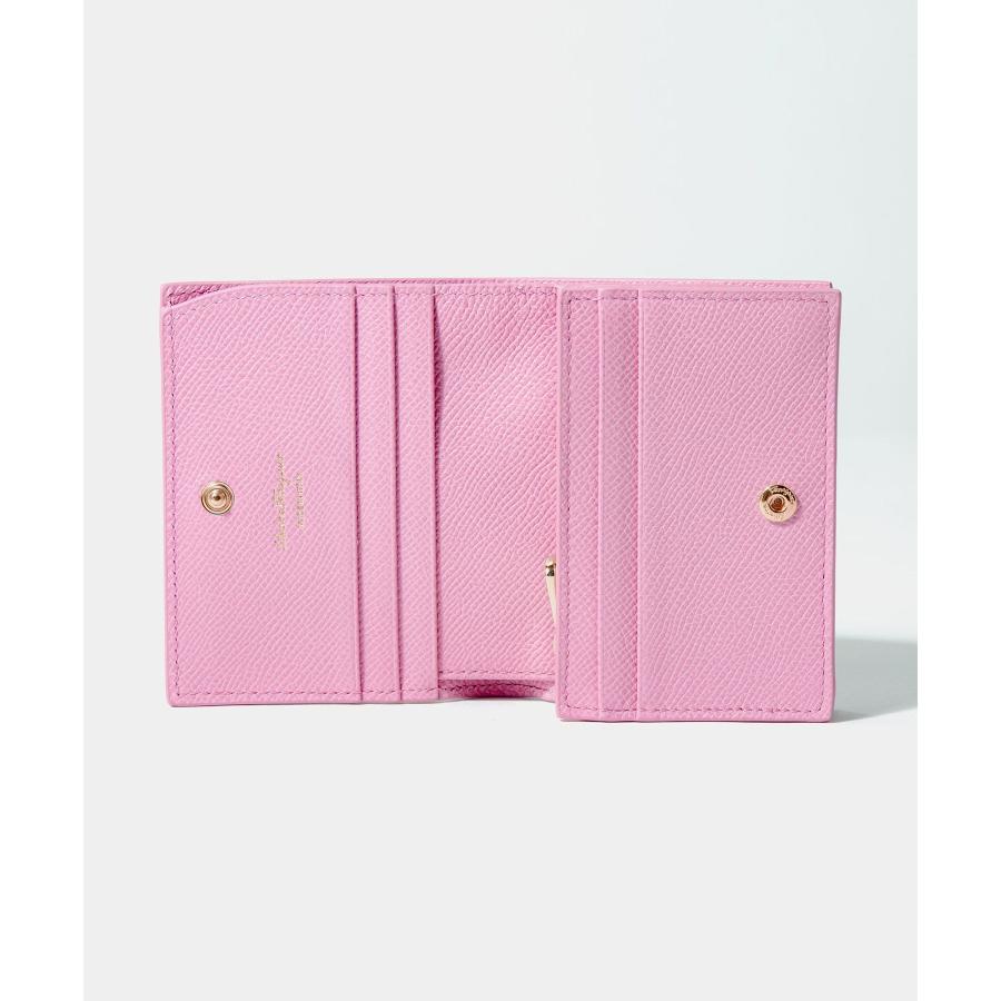 ミミさん専用FERRAGAMO ターコイズ 二つ折り財布 フェラガモ 2つ折り財布 ヴァラ・リボン 22D515 724344