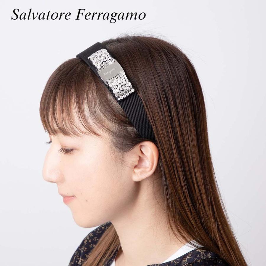 サルヴァトーレ フェラガモ Salvatore Ferragamo 342758 カチューシャ レディース ヴァラ リボン VARA ヘアアクセサリー クリスタル ヘアバンド サルバトーレ｜u-stream