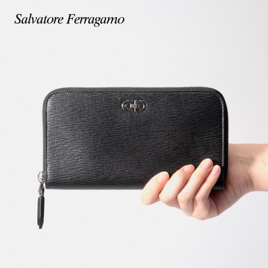 サルヴァトーレ フェラガモ Salvatore Ferragamo 66A590 721820 長財布 メンズ ロングウォレット ダブル ガンチーニ レザー ロゴ GANCIO プレゼント ブランド｜u-stream