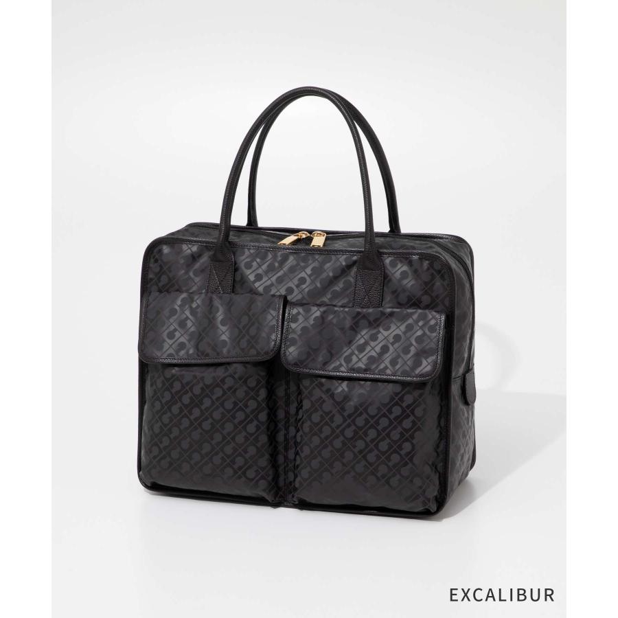 【美品 大容量】ゲラルディーニ　ボストンバッグ　ソフティ　茶　本革　ナイロン GHERARDINI（ゲラルディーニ） GHERARDINI SOFTY ソフティ ボストン