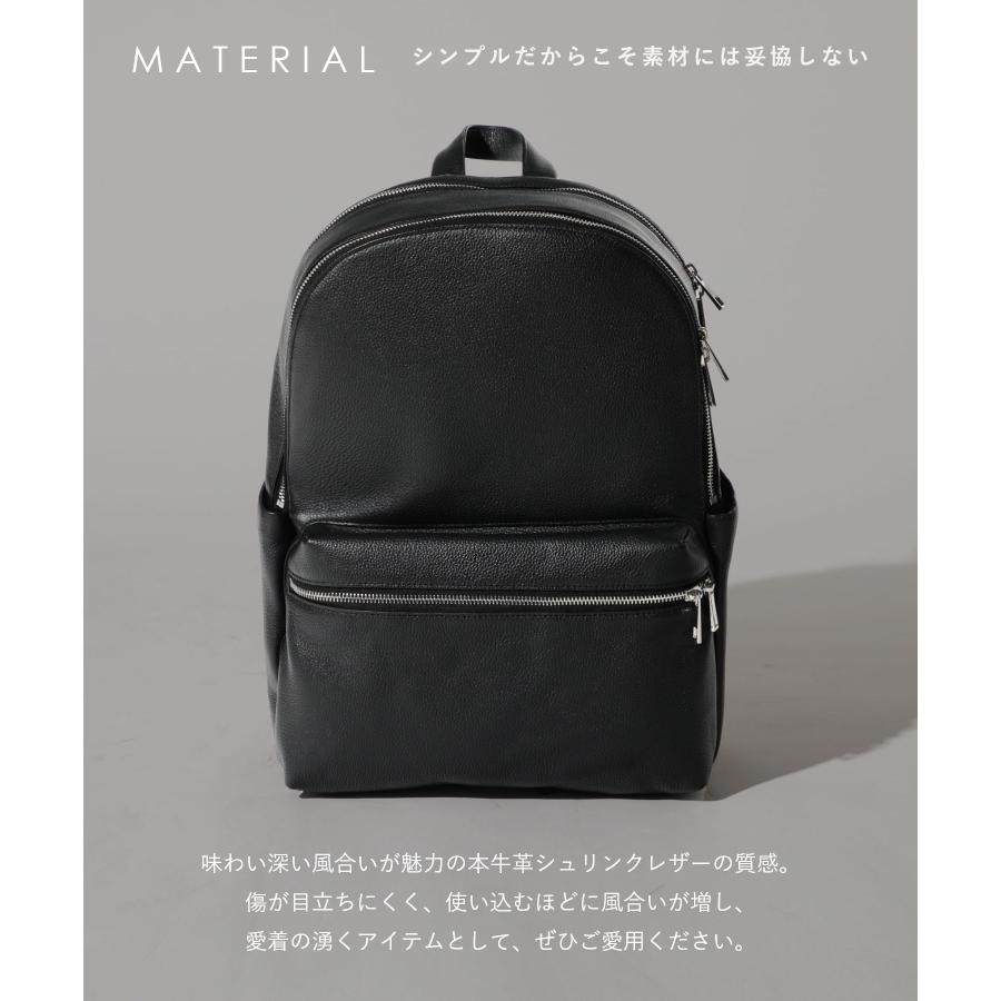【新品／未使用】GUIONNETビジネスバッグ ネイビー 牛革 リュック3way セール】ギオネ シボ革 ビジネスバックパック GUIONNET 3WAY