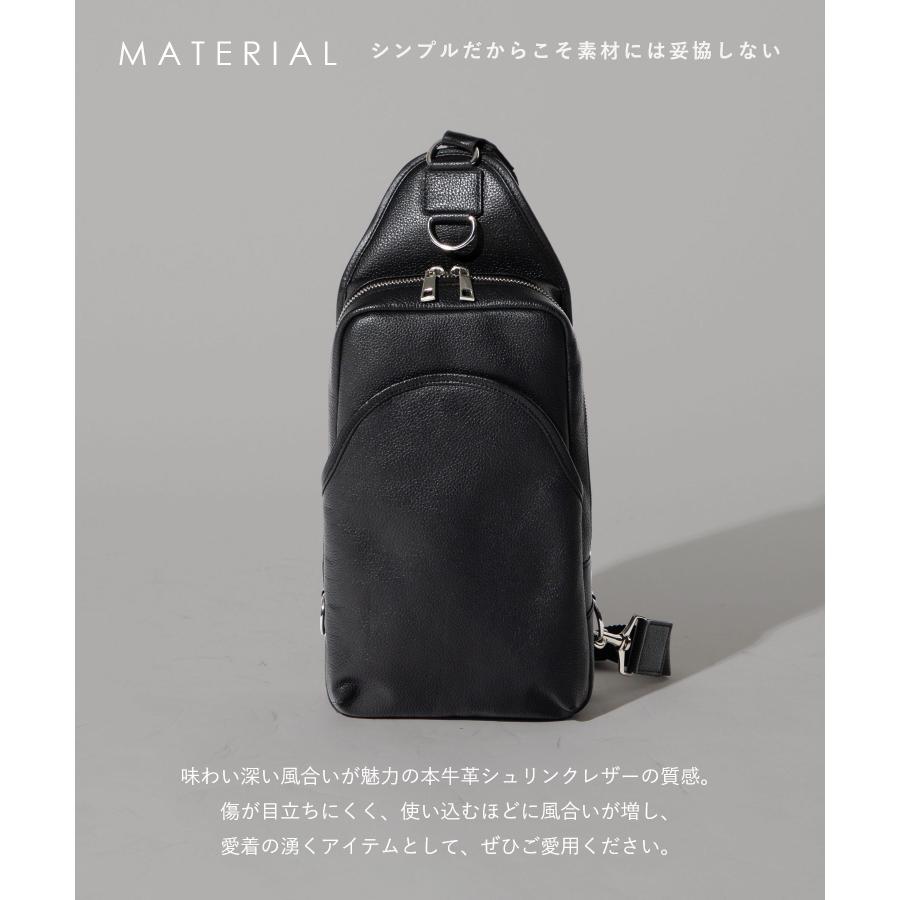 ビジネスバッグ 本革 ワンショルダーバッグ ギオネ ノワール GUIONNET NOIR ボディバッグ EVERYDAY SLING エブリデイスリング メンズ バッグ レザー 通 爆買_5