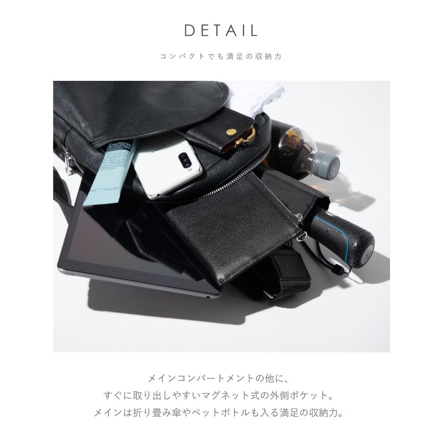 ビジネスバッグ 本革 ワンショルダーバッグ ギオネ ノワール GUIONNET NOIR ボディバッグ EVERYDAY SLING エブリデイスリング メンズ バッグ レザー 通 爆買_7