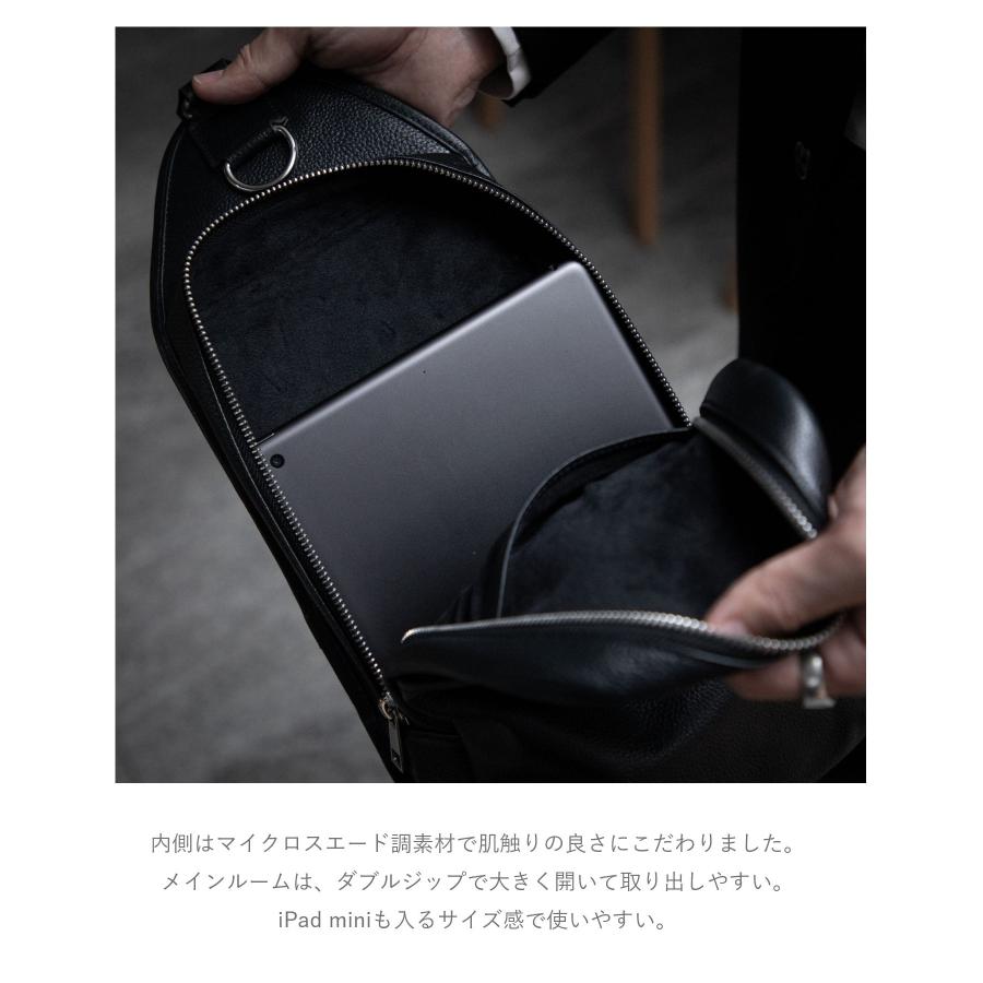 ビジネスバッグ 本革 ワンショルダーバッグ ギオネ ノワール GUIONNET NOIR ボディバッグ EVERYDAY SLING エブリデイスリング メンズ バッグ レザー 通 爆買_8