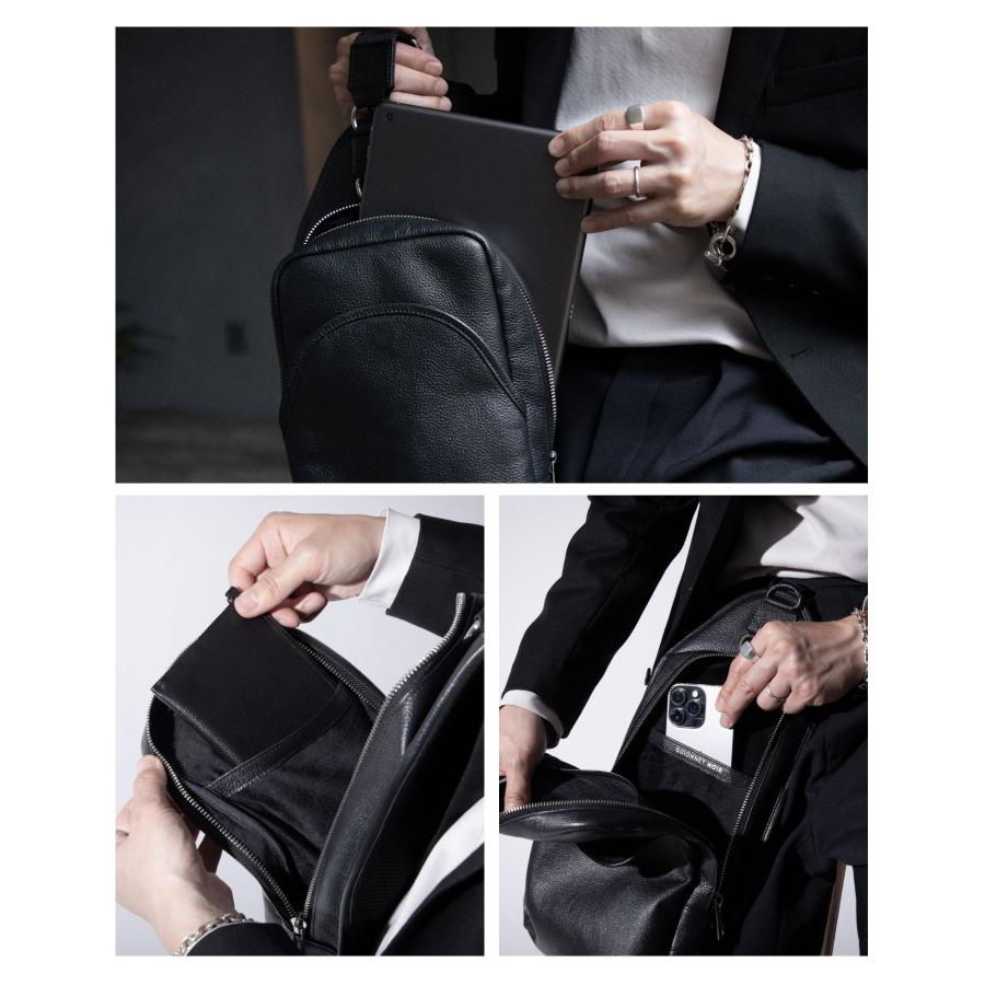 ビジネスバッグ 本革 ワンショルダーバッグ ギオネ ノワール GUIONNET NOIR ボディバッグ EVERYDAY SLING エブリデイスリング メンズ バッグ レザー 通 爆買_10