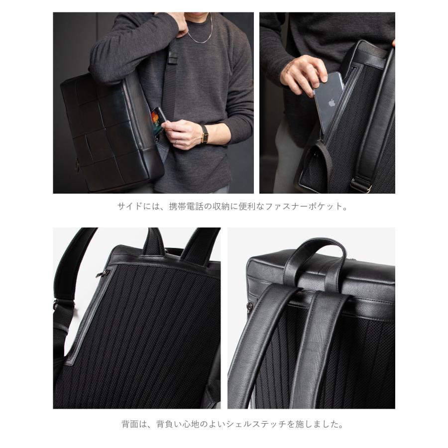 ギオネ GUIONNET PG011LP バックパック TILE 4 BY 3 BACKPACK メンズ バッグ タイルフォーバイスリーバックパック ビジネスリュック 爆買 | GUIONNET | 11