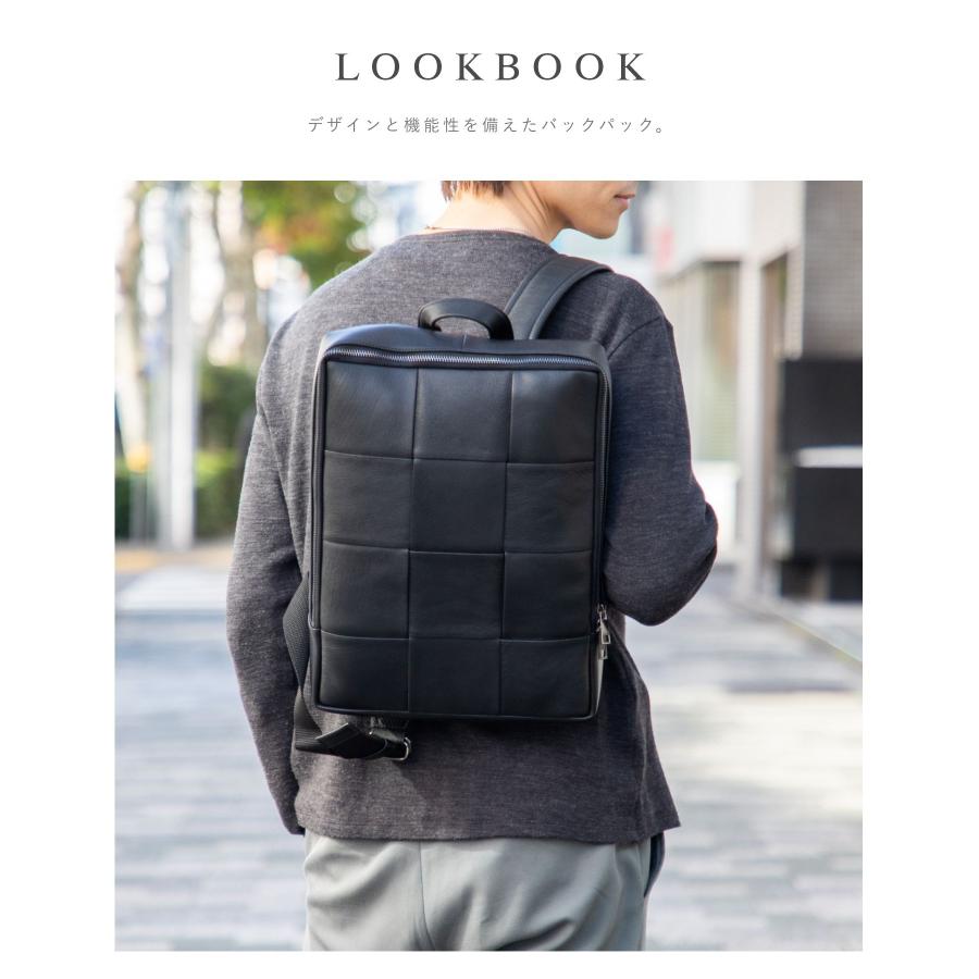 ギオネ GUIONNET PG011LP バックパック TILE 4 BY 3 BACKPACK メンズ バッグ タイルフォーバイスリーバックパック ビジネスリュック 爆買 | GUIONNET | 12