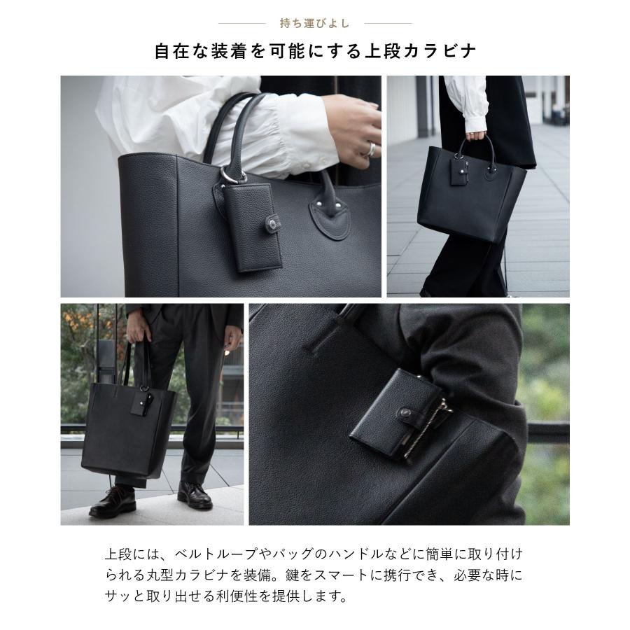 ギオネ GUIONNET 三方由 さんぽうよし キーケース PG-507 カードケース 小銭入れ スマートキー メンズ 財布 小物 ブラック | GUIONNET | 15