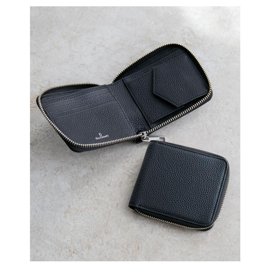 【名入れ】ギオネ GUIONNET DRYGRAIN ZIP WALLET ドライグレイン ジップウォレット PG508 ラウンドジップ 二つ折り財布 レザー ユニセックス 財布 | GUIONNET | 28