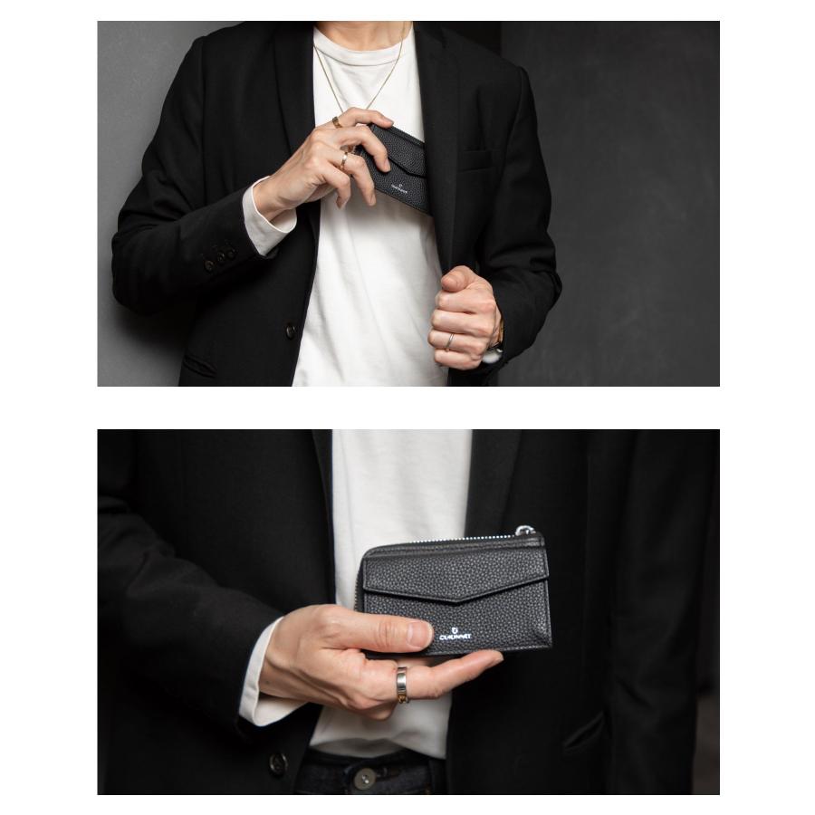 【名入れ】ギオネ GUIONNET DRYGRAIN FRAGMENTCASE ドライグレイン フラグメントケース PG509 コインケース カードケース 小銭入れ レザー ユニセックス 財布 | GUIONNET | 32