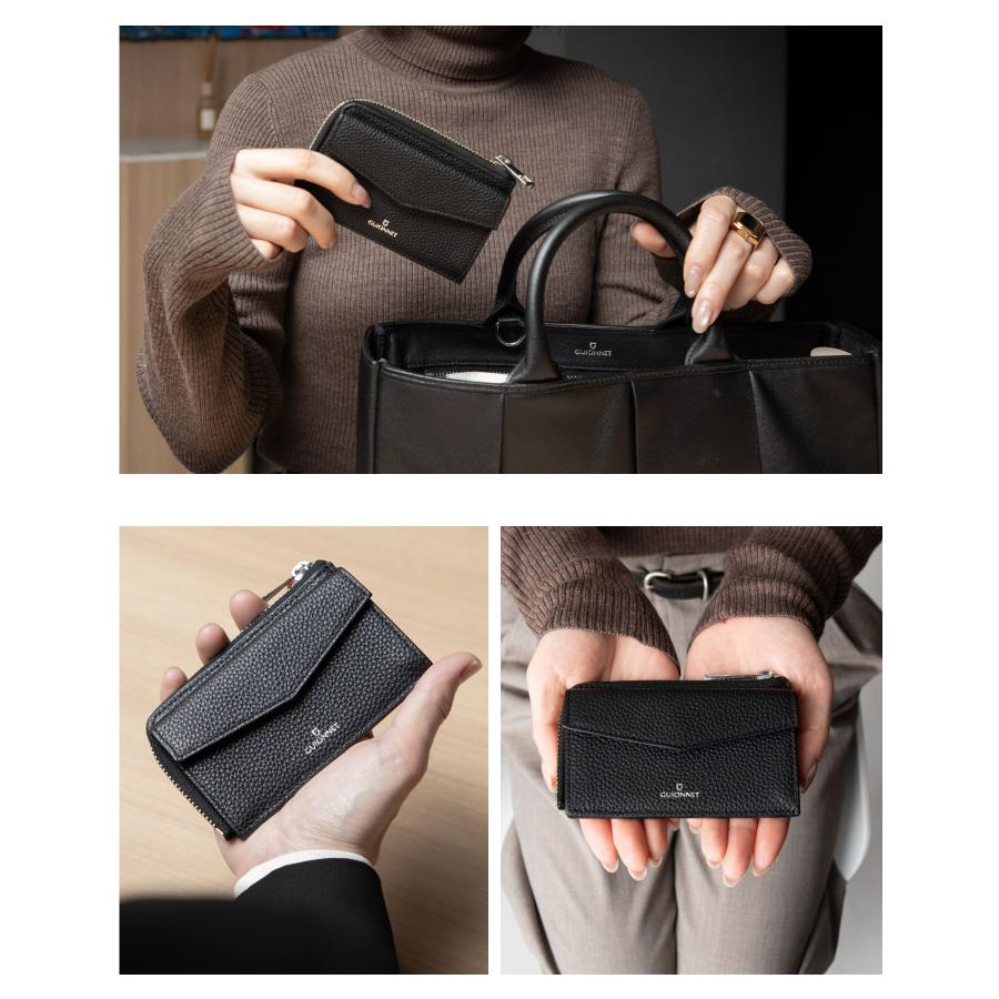 【名入れ】ギオネ GUIONNET DRYGRAIN FRAGMENTCASE ドライグレイン フラグメントケース PG509 コインケース カードケース 小銭入れ レザー ユニセックス 財布 | GUIONNET | 33