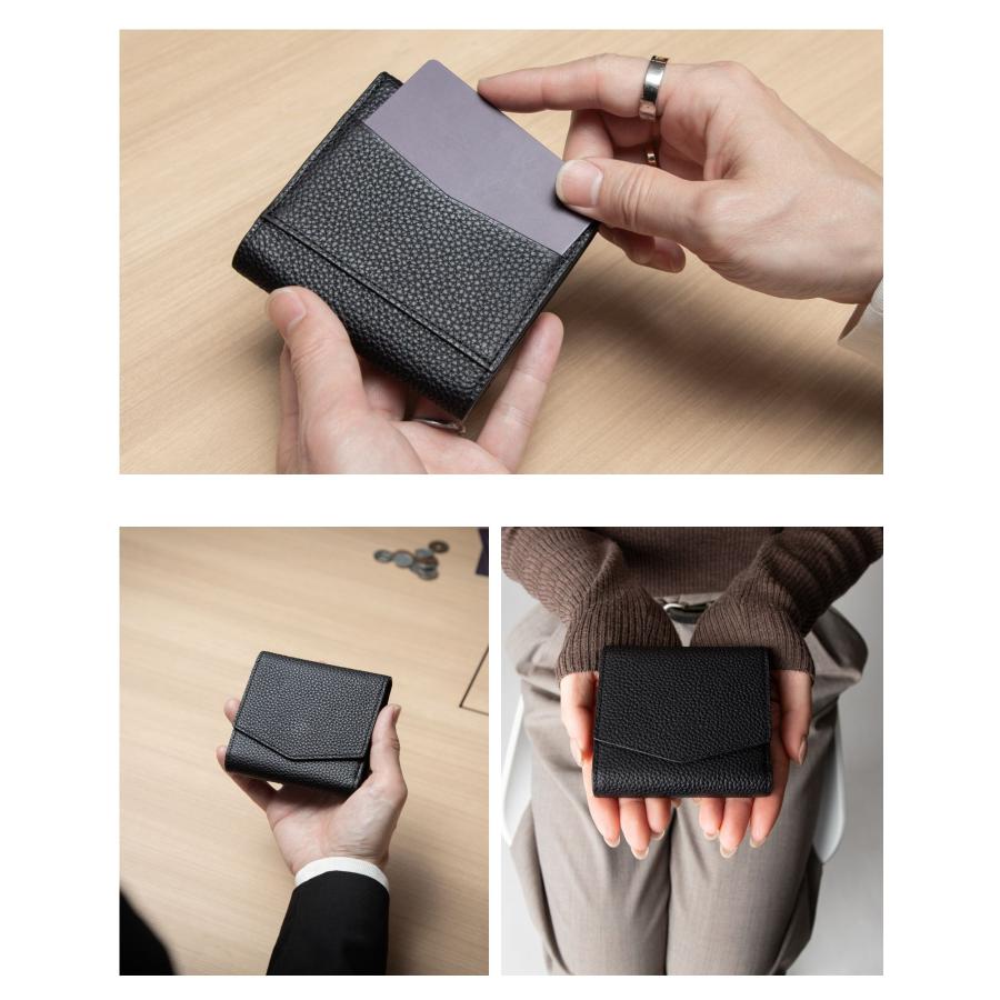 【名入れ】ギオネ GUIONNET DRYGRAIN ROLL WALLET ドライグレイン ロールウォレット PG510A 三つ折り財布 レザー ユニセックス 財布 | GUIONNET | 33