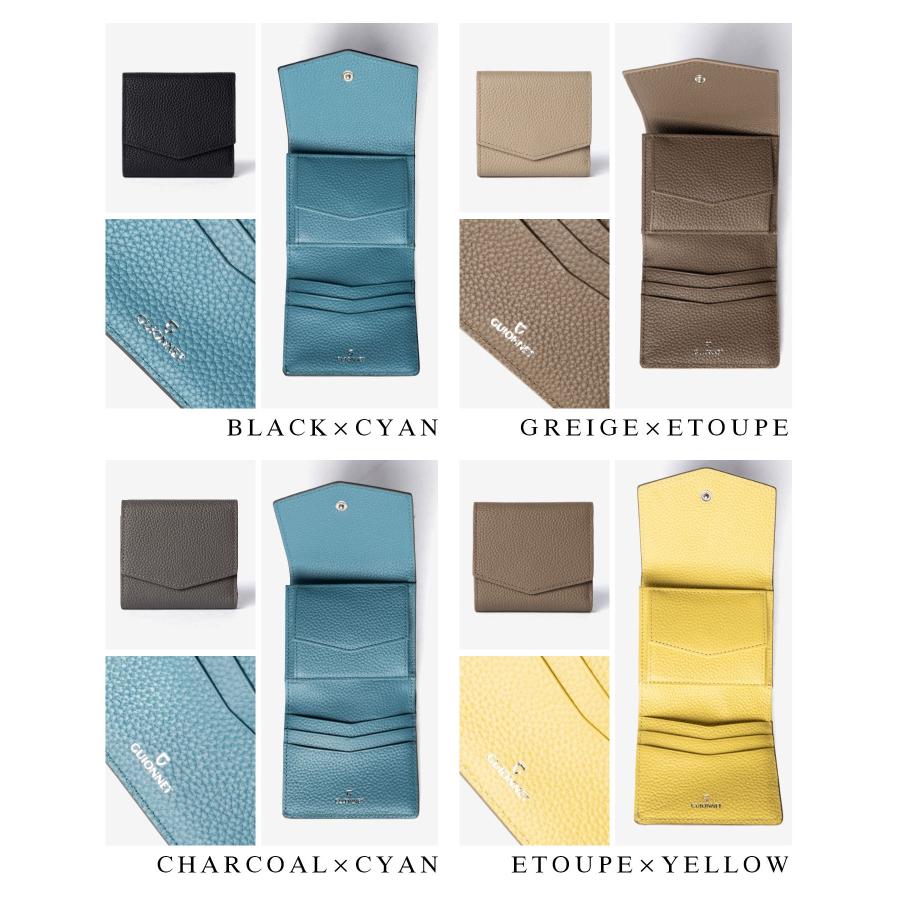【名入れ】ギオネ GUIONNET DRYGRAIN ROLL WALLET ドライグレイン ロールウォレット PG510A 三つ折り財布 レザー ユニセックス 財布 | GUIONNET | 36