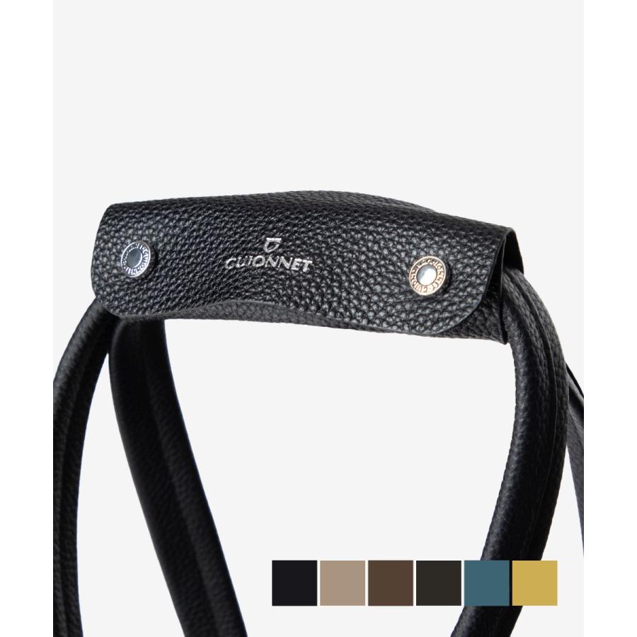 ギオネ GUIONNET LEATHER HAND GRIPPER ハンドルグリップ PG557 ハンドルカバー 持ち手 カバー ボタン バッグ用アクセサリー レザー ユニセックス バッグ 爆買 | GUIONNET