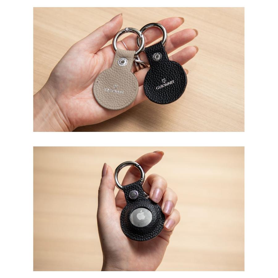 ギオネ GUIONNET AirTag CASE エアタグ ケース PG564 DRYGRAIN ドライグレイン 撥水 キーホルダー キーリング 保護ケース ユニセックス 雑貨 小物 レザー | GUIONNET | 16