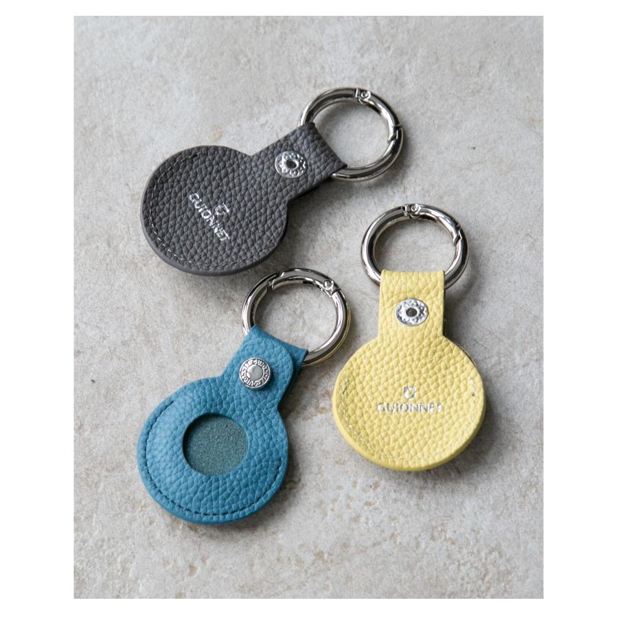 ギオネ GUIONNET AirTag CASE エアタグ ケース PG564 DRYGRAIN ドライグレイン 撥水 キーホルダー キーリング 保護ケース ユニセックス 雑貨 小物 レザー | GUIONNET | 17
