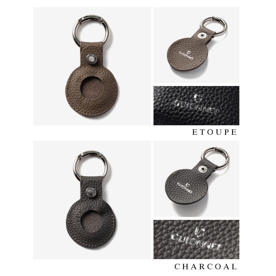 ギオネ GUIONNET AirTag CASE エアタグ ケース PG564 DRYGRAIN ドライグレイン 撥水 キーホルダー キーリング 保護ケース ユニセックス 雑貨 小物 レザー | GUIONNET | 20