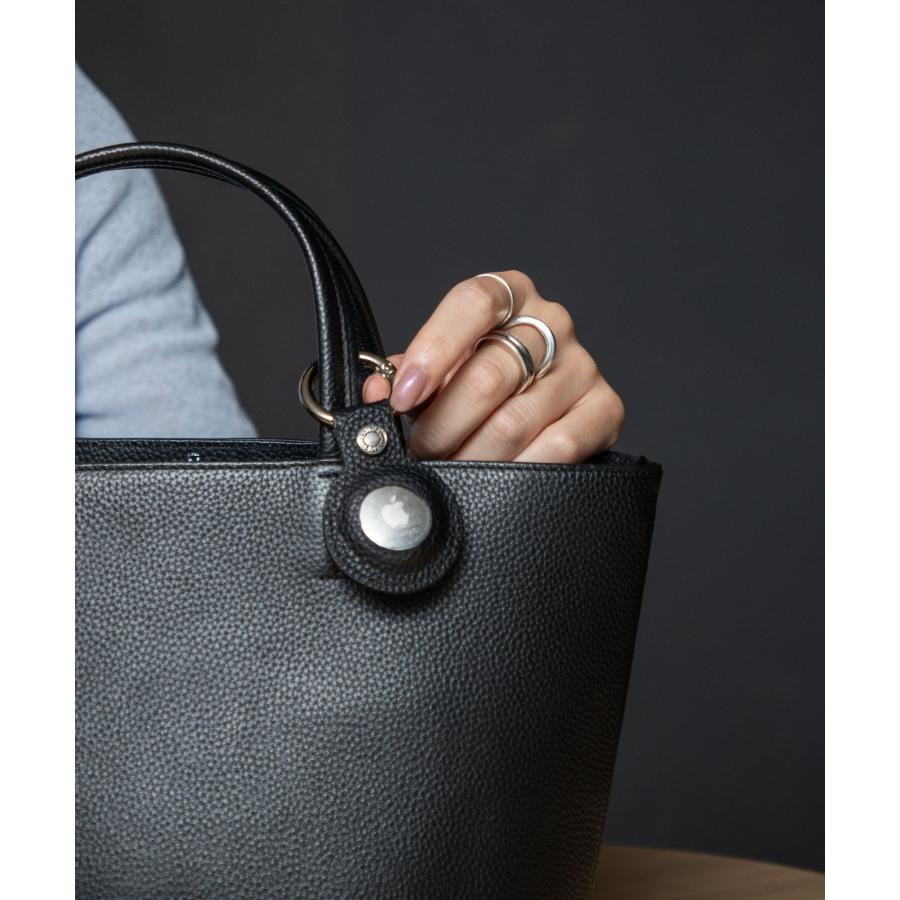 ギオネ GUIONNET AirTag CASE エアタグ ケース PG564 DRYGRAIN ドライグレイン 撥水 キーホルダー キーリング 保護ケース ユニセックス 雑貨 小物 レザー | GUIONNET | 12